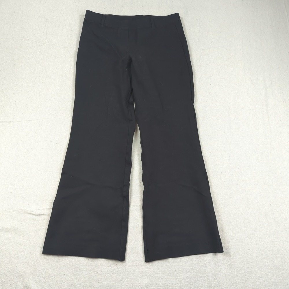 Quince Pants Womens‎ Medium Black Petite Boot Cut Crop Frayed